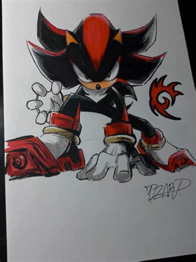 Shadow the hedgehog Drawing #shadow #drawing #sonic #art