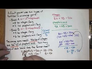 Augmented matrices (Finite math; Lecture 21; Fall 25)