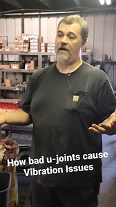 A good example of how bad u-joints can cause vibration issues | JE Reel Drive Shaft Services