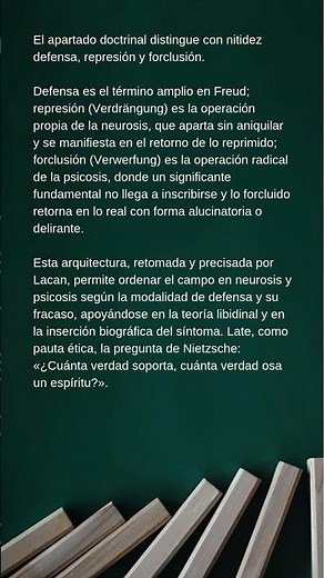 «El sujeto y la defensa» como pilares de la psicopatología y de la terapéutica