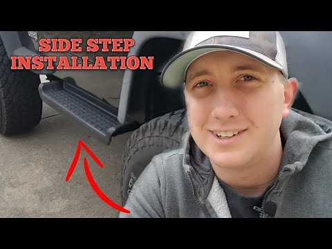 My JEEP TJ SIDE STEPS - Installation Video, Factory Side Steps, 7 BOLT