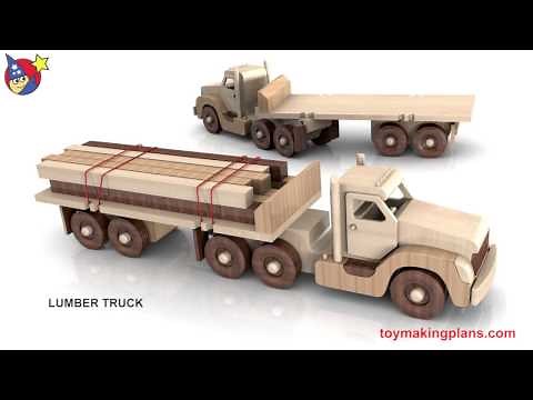 Woodworkers Toy Plans Powerful Pete 6 Truck Fleet