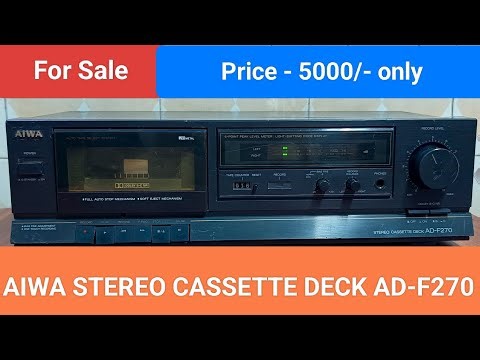 AIWA STEREO CASSETTE DECK AD-F270 Nice Sound Quality Contact number - 8750424840