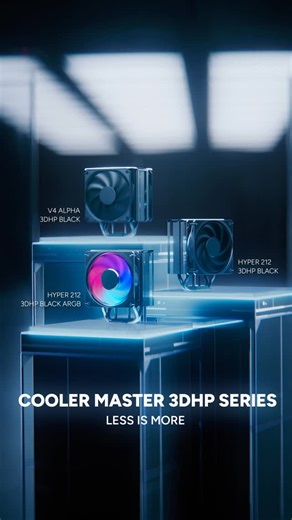 Cooler Master | PC Builds & Cooling Solutions on Instagram: "3DHP Series. Less is More. A new generation of air coolers powered by Cooler Master’s 3DHP technology. #3DHP #CoolerMaster #MakeItYours"