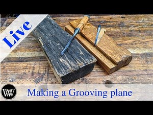 How to Make a Grooving Plane From Firewood and a Chisel