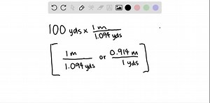 SOLVED:For Exercises 1-28, convert. A football field measures 100 yards. Convert the length of the field to meters.