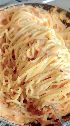 10-Minute Creamy Tomato Pasta | Quick & Delicious spaghetti recipe