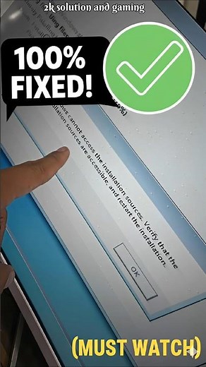 windows cannot access the installation sources verify that the installation sources are accessible