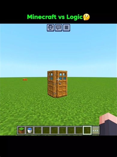 Mimecraft Logic🤔|| #shorts #minecraft