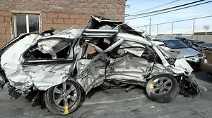 Tragedia en North Las Vegas: así quedaron los autos involucrados en choque que mató a familia hispana