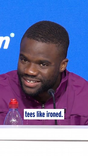 Frances took note of who was watching tonight, with Roger Federer and Kevin Hart among others in the house ✍️ | US Open Tennis Championships