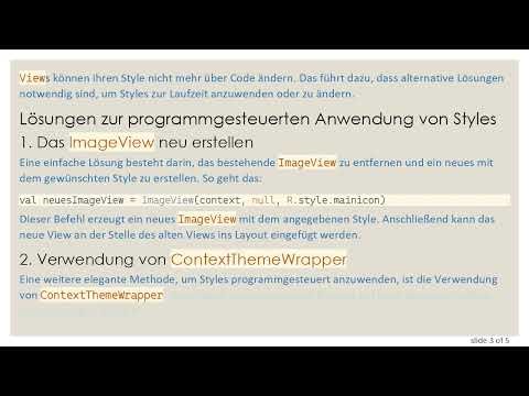 Styles programmgesteuert auf ein ImageView in Android anwenden