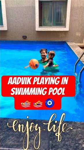 Cute Aadvik Playing In Swimming Pool 🏊 #shorts #shortsfeed #shortsviral #short #trending #ytshorts