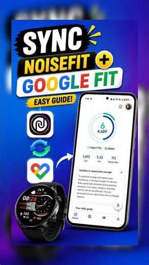 ✅ How to Sync NoiseFit with Google Fit #shorts #noisesmartwatch #googlefit