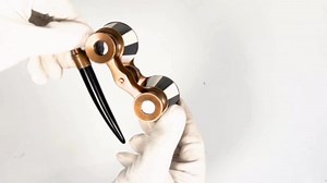 Luxury Opera Glasses with Handle – Vintage Brass Theater Binoculars with Black & White Enamel – Retro Collectible for Concerts, Gifts & Home Decor