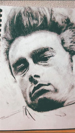 While shining "James Dean"[pencil drawing]