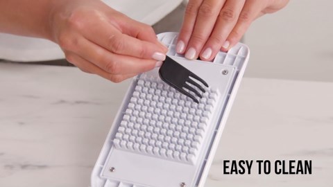 GORILLA GRIP Heavy Duty 12-in-1 Vegetable Chopper, 6 Blades, Food Choppers with Container, Cucumber Mandoline Slicer, Dice Onions, Slice Veggies, Chop Salad, Home Essential Kitchen Gadgets Tool, Black