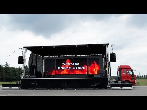 Mobile Stage Truck and Trailer-TICKTACK mobile stage- Fast Hydraulic Set Up 2023 new