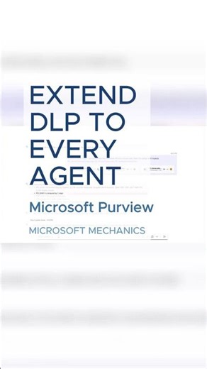 Same policies, now extended to agents. #Cybersecurity, #AIAgents, #MicrosoftPurview, #DataSecurity