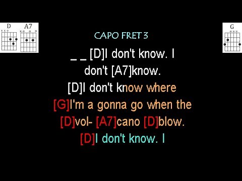 Volcano by Jimmy Buffett guitar play along