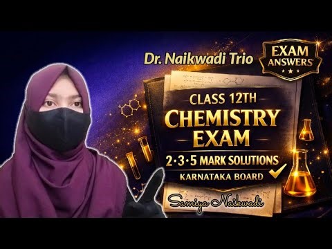 2nd PUC Chemistry Board Exam | Karnataka Board 2, 3 & 5 Marks Solutions | Chemistry Paper Answers