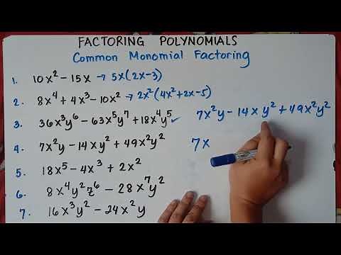 Factoring Polynomials | Common Monomial Factoring | Explained in Detailed| |