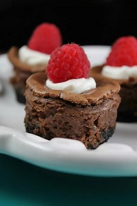 Mini Chocolate Cheesecakes {VIDEO} - Miss in the Kitchen