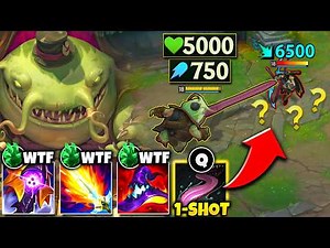 WTF? TAHM KENCH HAS A 150% AP RATIO... SO I GO FULL AP AND ONE SHOT EVERYTHING