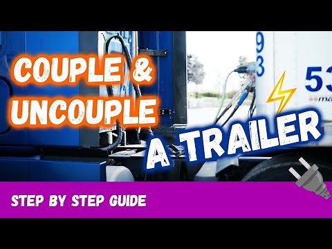 Demonstration - How to couple and uncouple a tractor trailer Instructions, how to properly hook