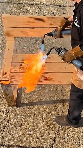 ​I Burned This Wooden Chair on Purpose… Here’s Why! 🔥 DIY wooden chair #diy #armchairs