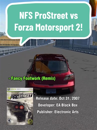 Replying to @chaosplayz223 Need For Speed Pro Street vs Forza Motorsport 2! #needforspeed #forza #xbox360 #racing #nfsprostreet