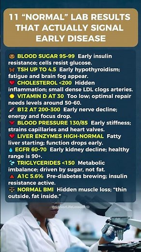 11 Normal Blood Tests That Warn of Hidden Disease