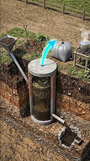 How a rural biodigester works #engineering #agriculture