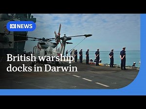 British Royal Navy's largest vessel docks in Darwin, as port's defence capability tested | ABC NEWS