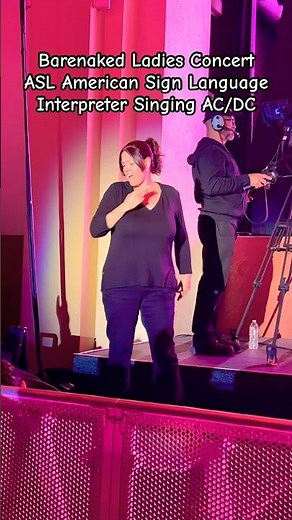 Barenaked Ladies Concert Singing AC/DC American Sign Language ASL Universal #bnl #concert #asl