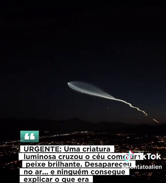 Mysterious Glowing Creature Spotted in the Sky