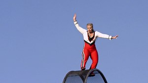 5.9M views · 60 reactions | Annaliese Nock - Dare Daughter stepped up in a BIG way for her father Bello Nock in this daring act! | WAVE | Facebook