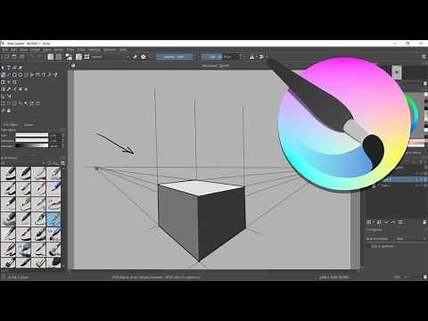 Conociendo Krita (tutorial dibujo en perspectiva)