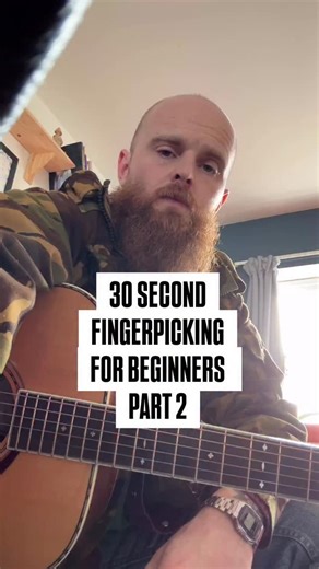 If you’ve got 30 seconds, you can start fingerpicking today. Beginner-friendly pattern — Part 2. Save this and try it later 🎸 Let me know how you get on! #guitarlesson #guitarlessons #fingerpicking #countrymusic #acoustic | Ashley Harding