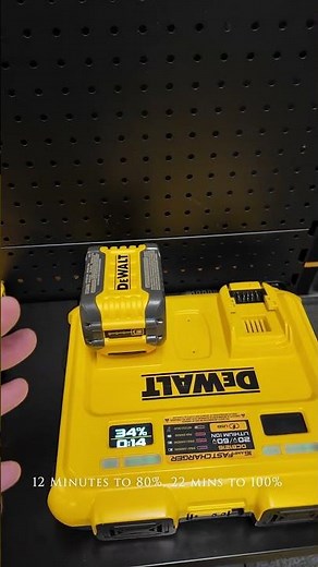 Know Exactly When Your Battery Pack Will Be Charged! DEWALT Dual 16 Amp Charger