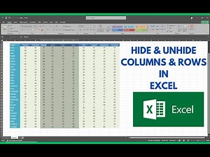 🔹 How to Hide & Unhide Rows and Columns in Excel 🚀