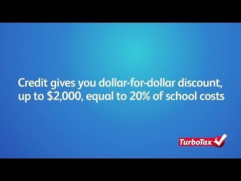 What is the Lifetime Learning Tax Credit? - TurboTax Tax Tip Video
