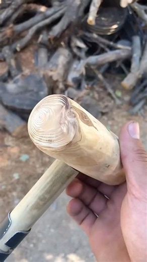 Walking pack-stick #handmade #craft #woodworking #walkingstick #survival #wood #hiking #camping