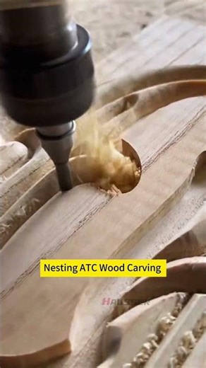 Automatic tool changer swaps bits in seconds From drilling to cutting ,all in one pass#woodworking