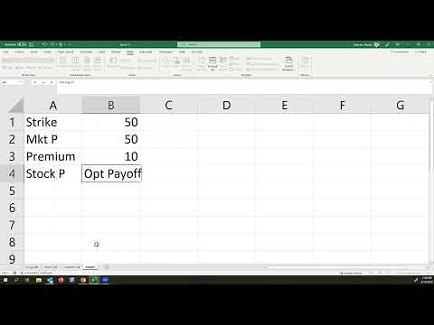 Covered Call Option Payoff Diagram in Excel