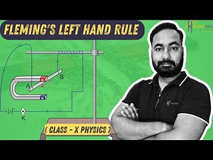 Fleming left hand rule class 10 physics magnetic effect of electric current