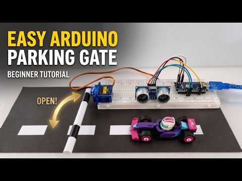 Arduino Parking Gate Project | Automatic Barrier with HC-SR04 & Servo