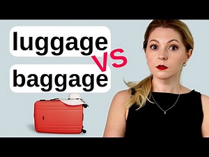 Difference between LUGGAGE and BAGGAGE | Confusing words in English