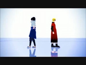 【MMDナルト】アニメ風にHYBRID【ナルト＆サスケ】