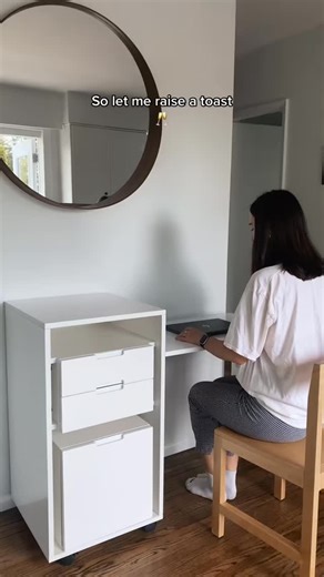 Tinynestinspo | Turning a closet into a workspace you’ll actually love to use. This setup shows how a simple storage cabinet can transform into a compact,... | Instagram